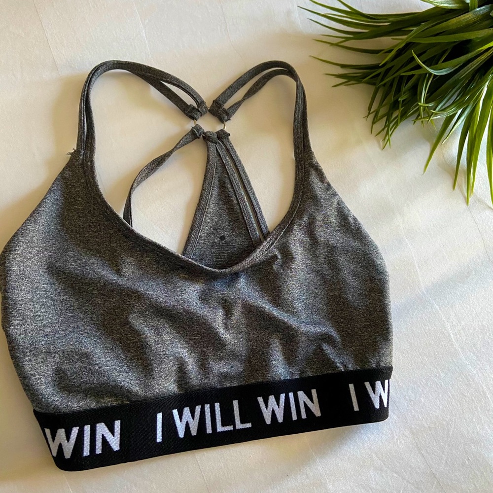 SUMMER SALE GRAY SPORTS BRA